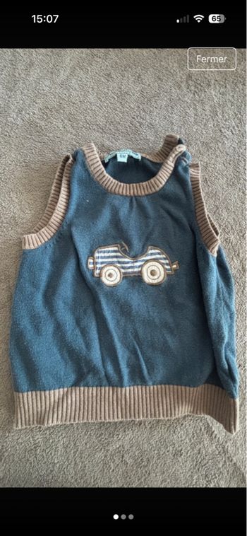 Pull sans manche 