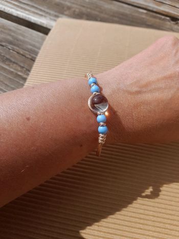 Bracelet minimaliste bulle de verre