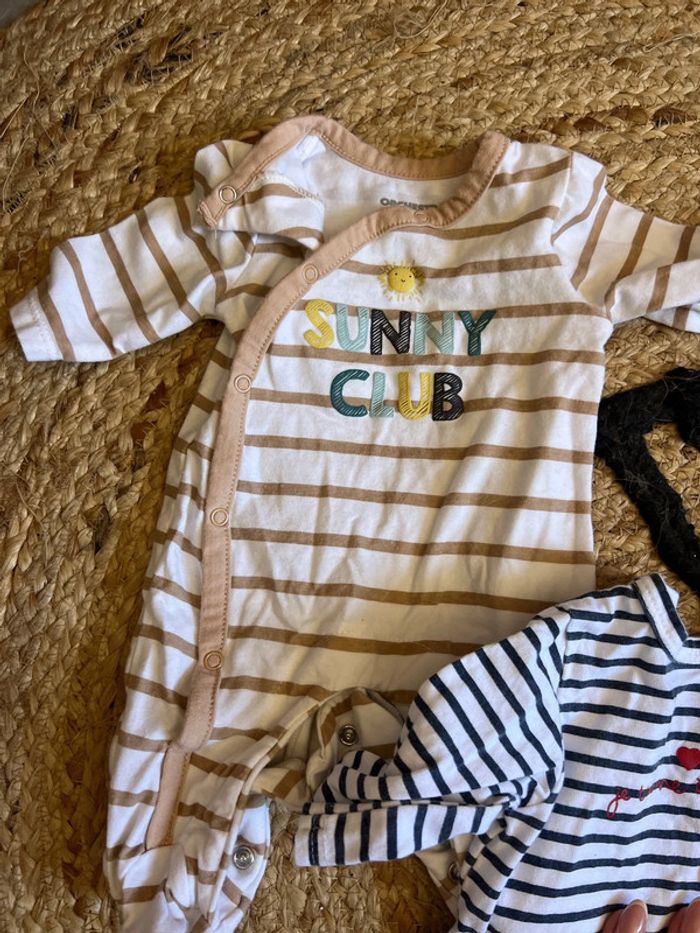 Lot de 3 pyjamas bébé naissance - photo numéro 4