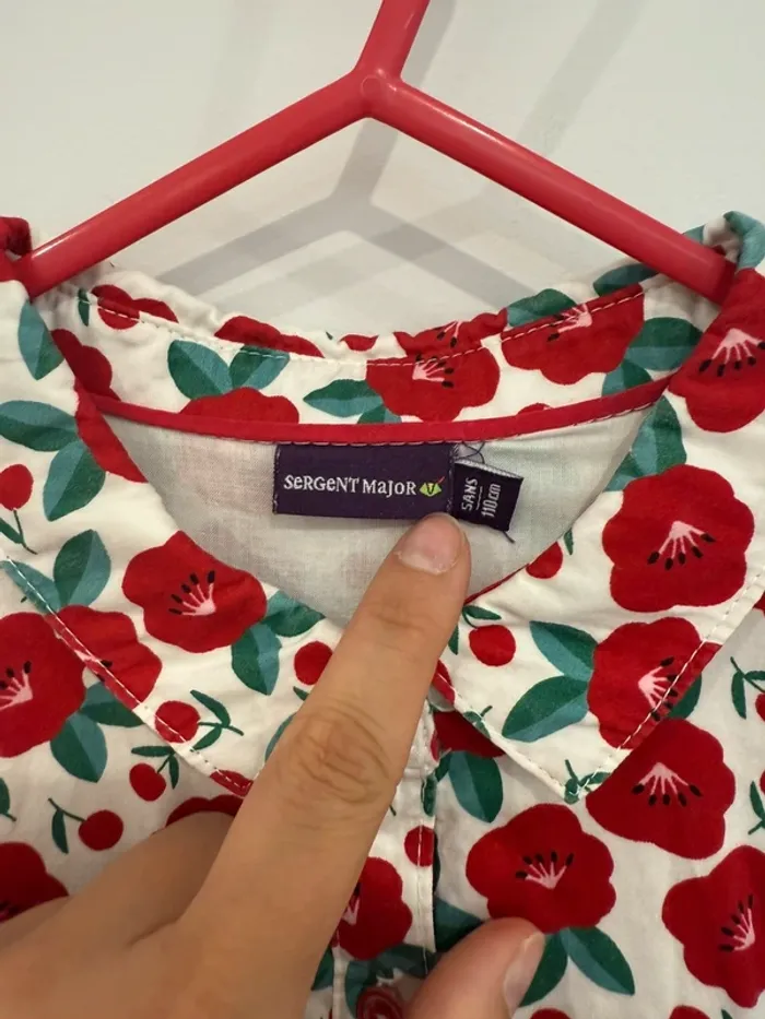 Magnifique robe coquelicot Sergent major 5 ans - photo numéro 3