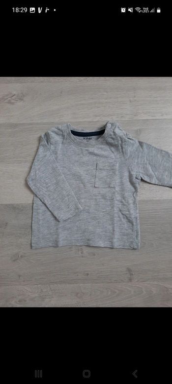 T-shirt manches longues 6 mois + 1 offert