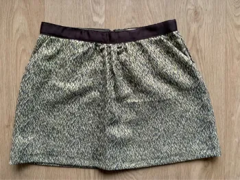 Mini jupe à motifs jacquard