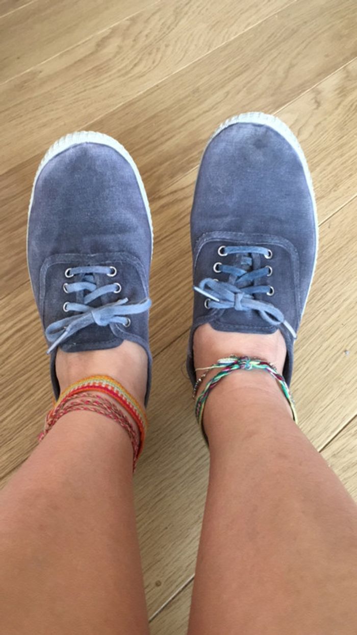 Chaussures plates dégradé de bleu liberto 38
