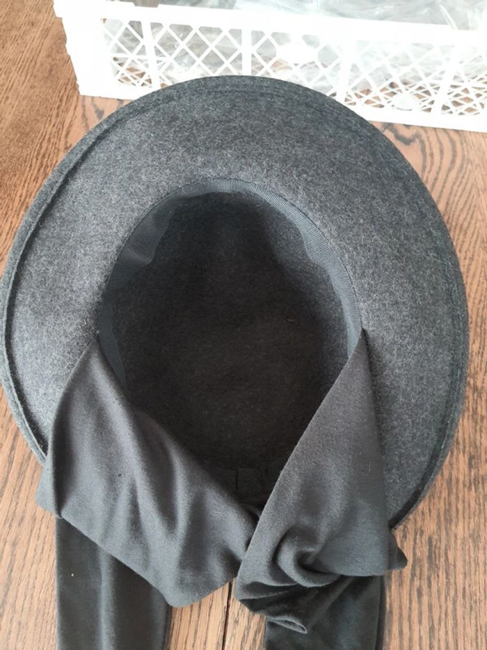 Jolie Chapeau femme noir chiné 56cm - photo numéro 9