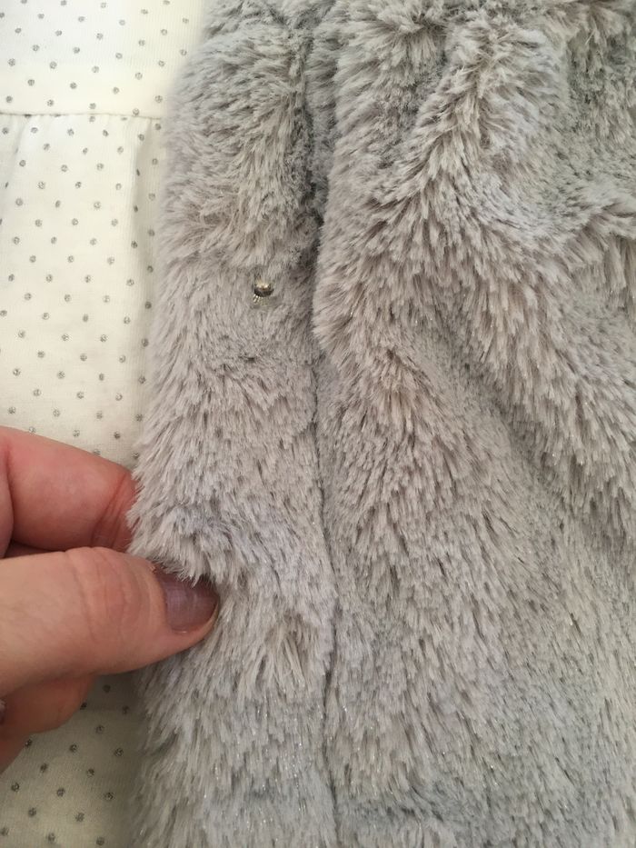 Manteau fausse fourrure Absorba 18 mois - photo numéro 4