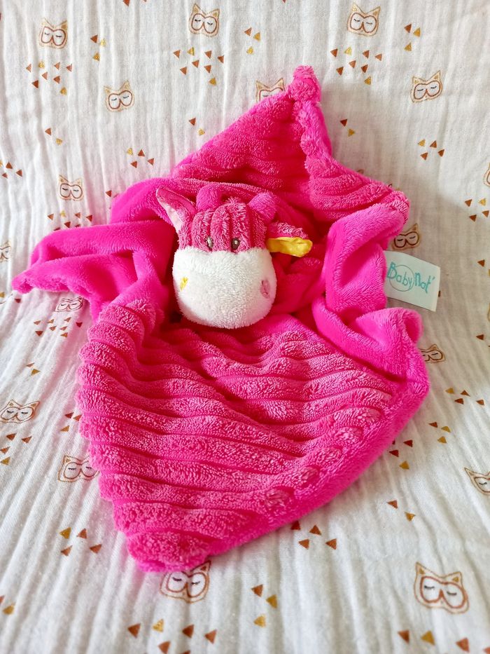 Doudou vache Baby Nat rose
