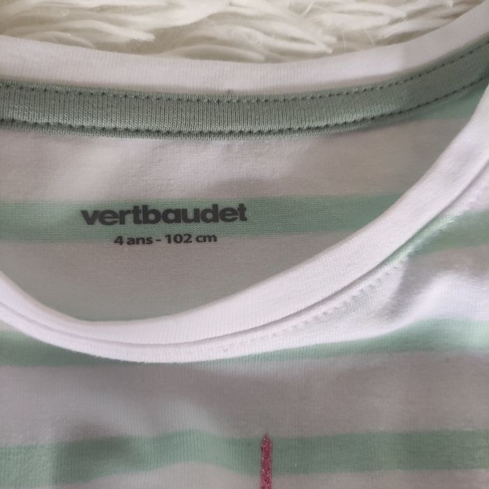 Ensemble fille tee shirt 4 ans  Very Baudet &  legging 5 ans D - photo numéro 2