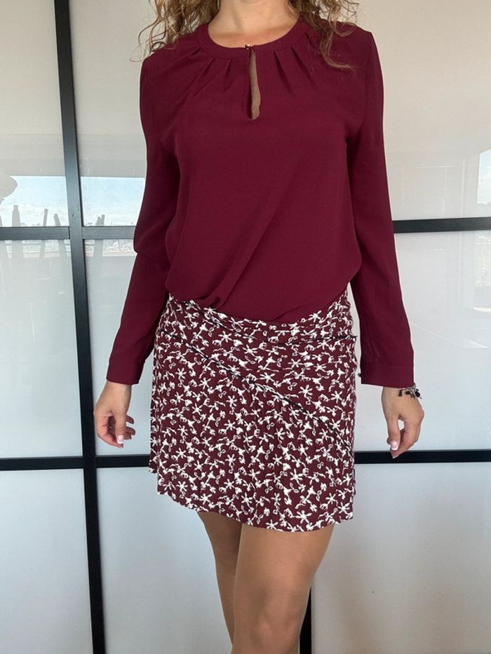 Blouse élégante Sud Express 38 prune - photo numéro 2