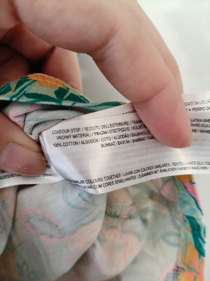 Combi short été fille Primark vert jaune rose 122 cm - photo numéro 5
