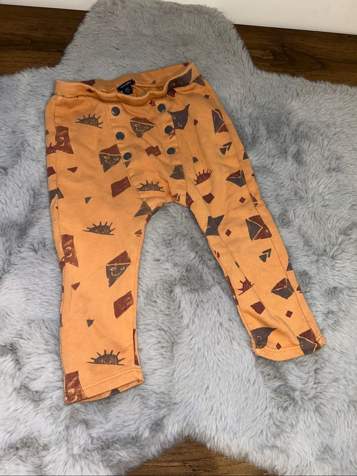 Pantalon souple orange - 18 mois - Kiabi