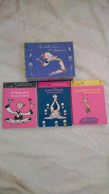 Coffret livres "la boîte zen des paresseuses"