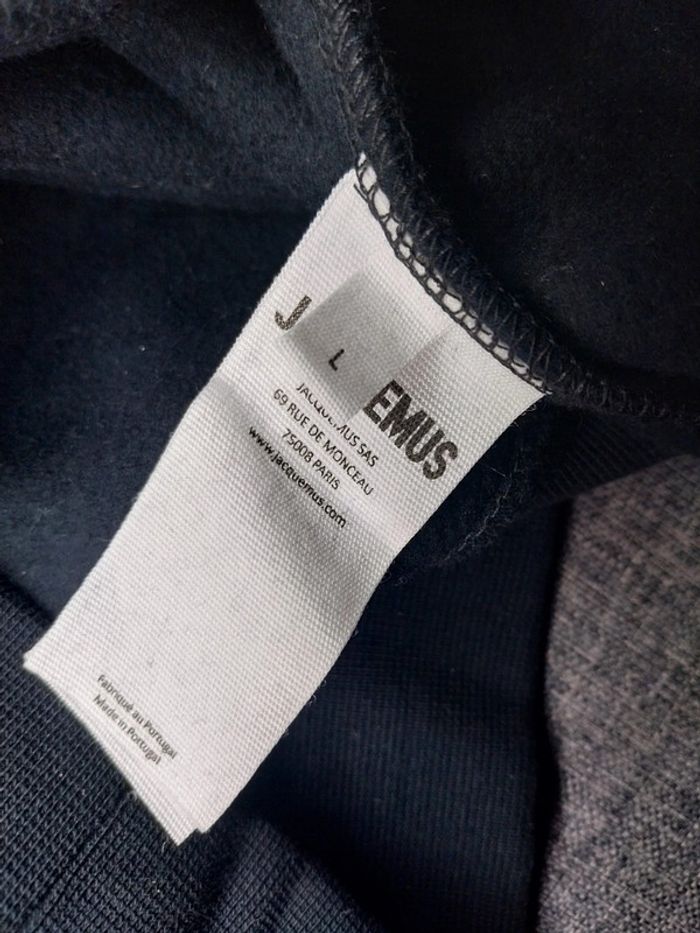 Pull sweat à capuche Jacquemus neuf avec étiquette L noir - photo numéro 4