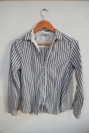 C43 chemise rayé gris H&M 38