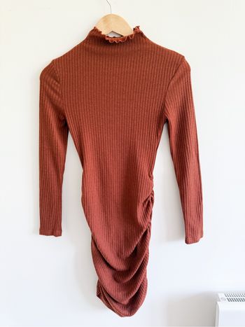 Robe moulante manches longues marron Shein taille 34 XS