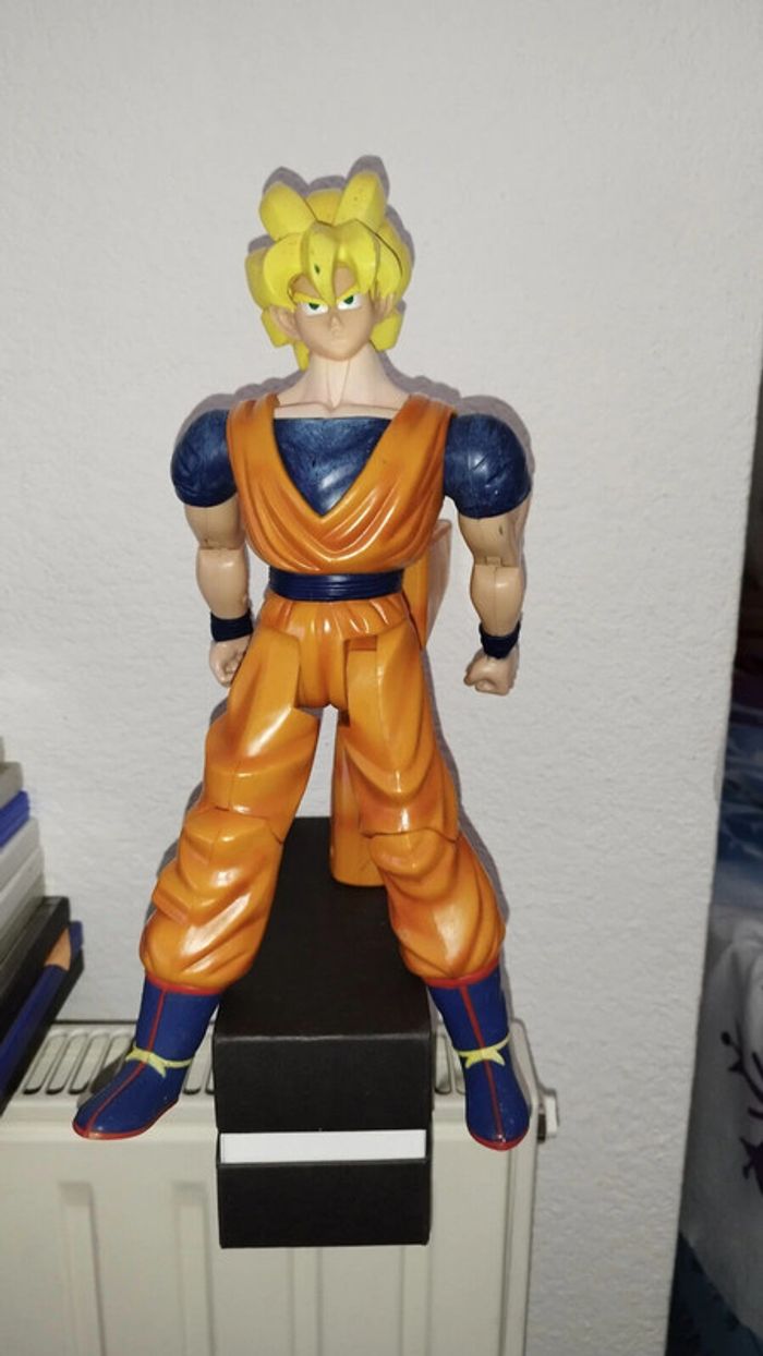 Grande figurine Dragon Ball Z Goku 36 cm action figure manette rare BS Giochi - photo numéro 3