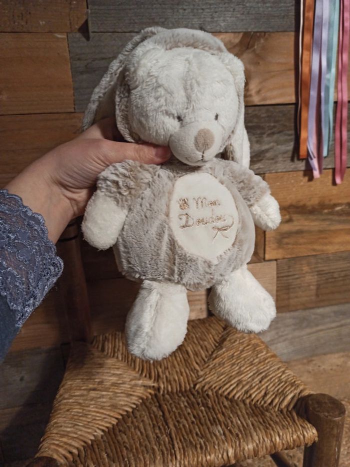 Doudou ours déguisé lapin nicotoy tbe - photo numéro 2