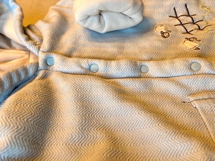 Ensemble veste et combinaison doublée molletonnée 12 mois Petit Boy - photo numéro 3
