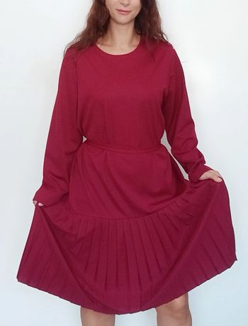 Superbe robe bordeaux vintage taille 50