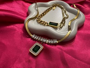 Collier et bracelet femme en acier inoxydable