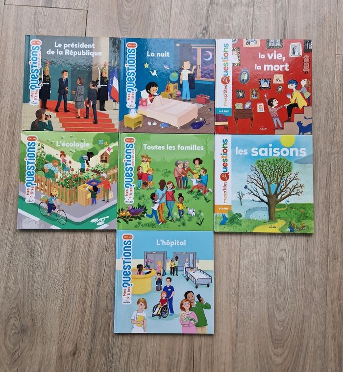 Lot de 7 livres mes ptites questions