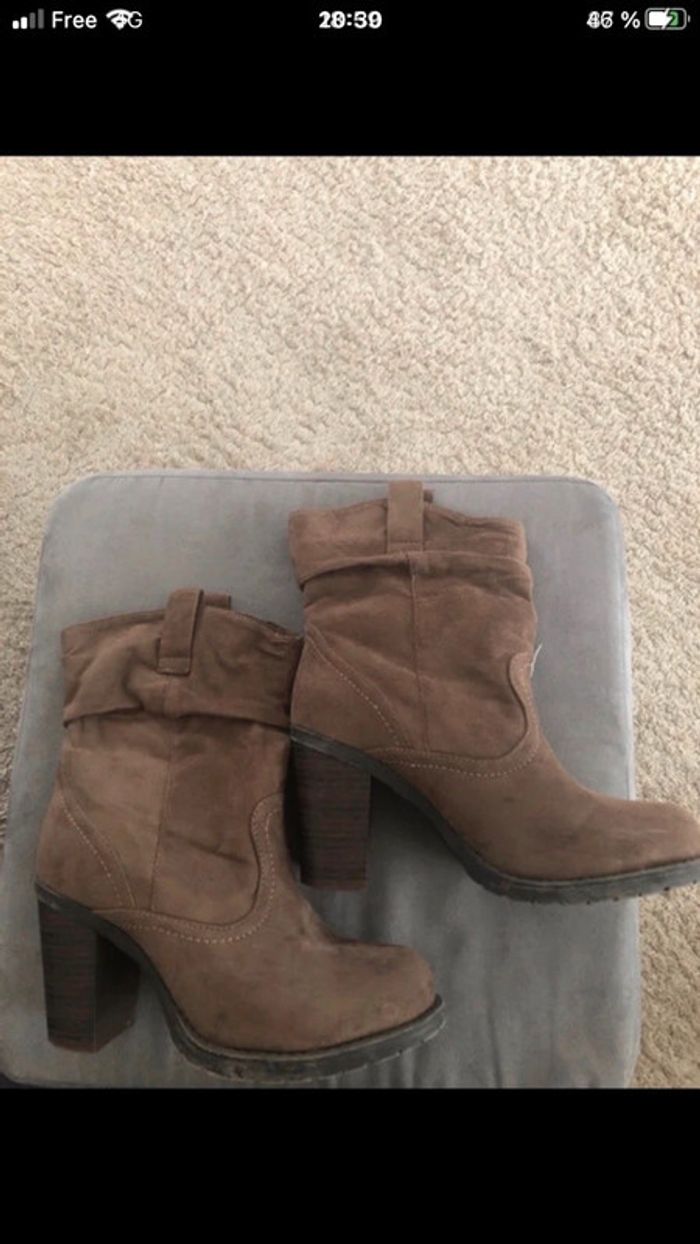 Bottines taille 37 avec talons