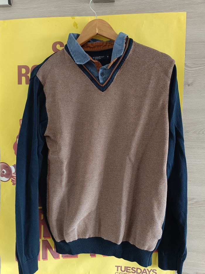 Pull col chemise Armand Thiery – AT Company