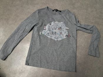 haut tee shirt manches longues fille 5 ans lili gaufrette