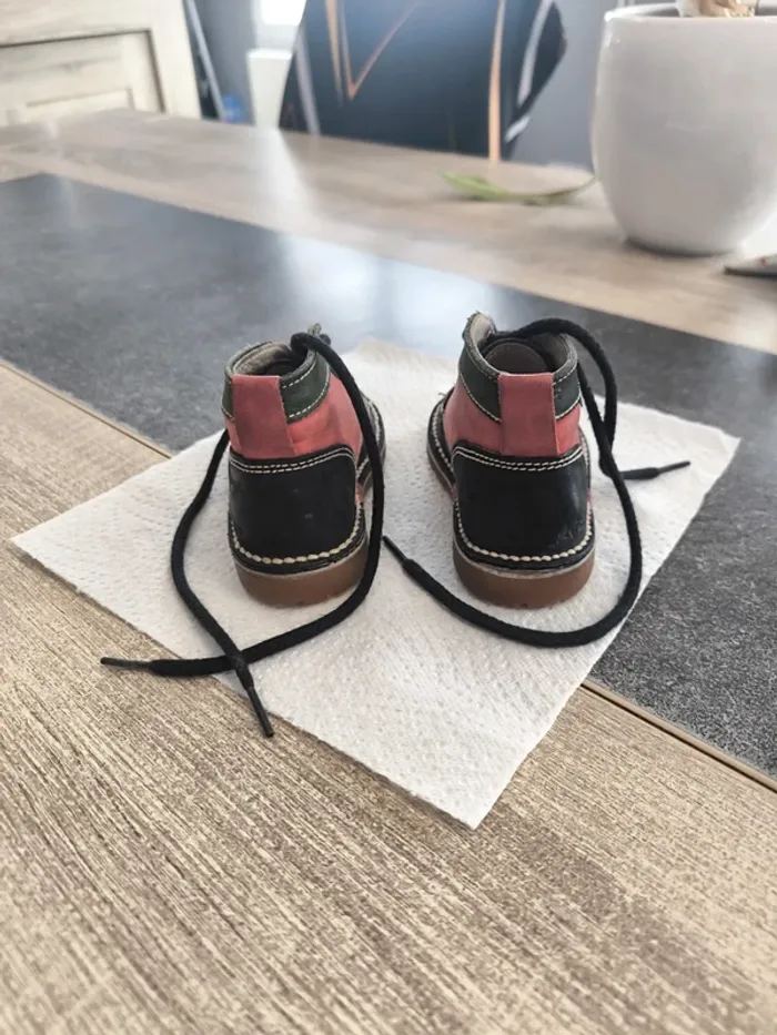 Chaussures montantes souples bébé garçon 18 Kickers - photo numéro 4