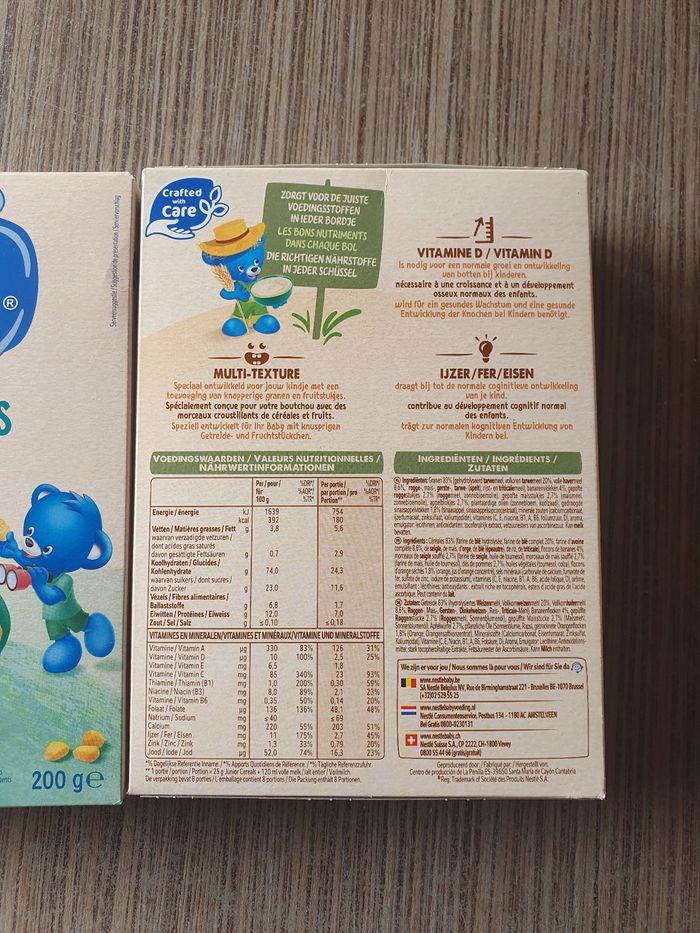 Lot de 2 boites de céréales bébé Nestlé 🦋 - photo numéro 2