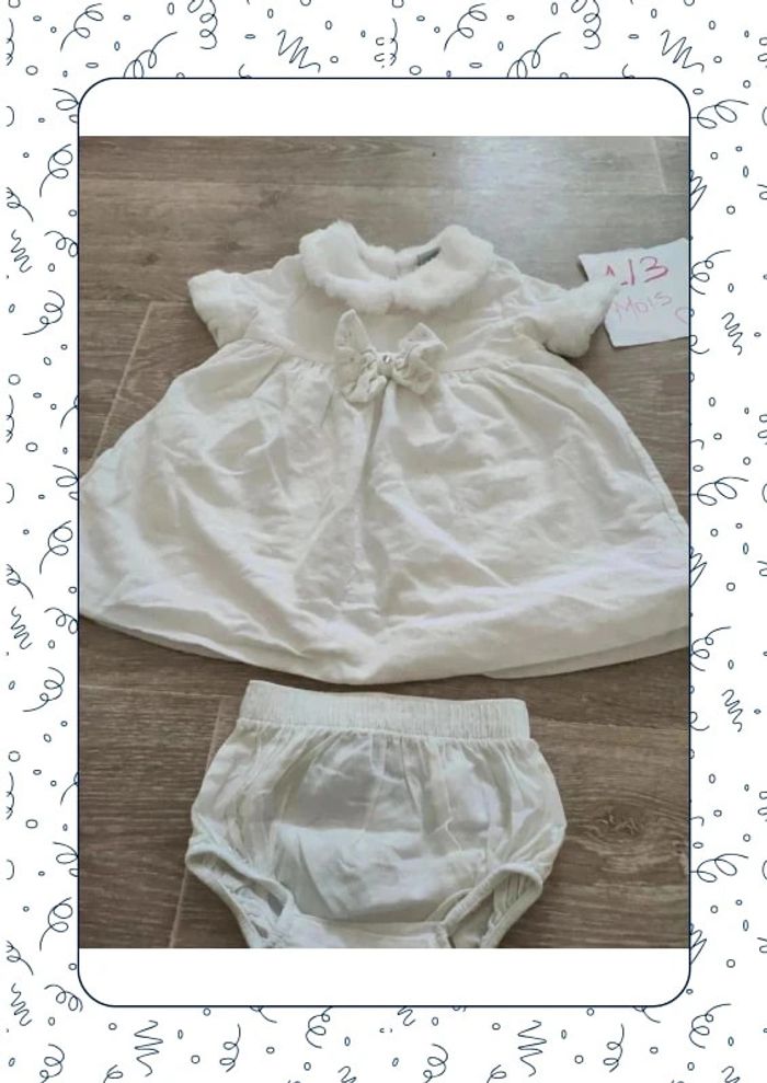 Robe+ culotte en / vestitino più mutandina - photo numéro 2