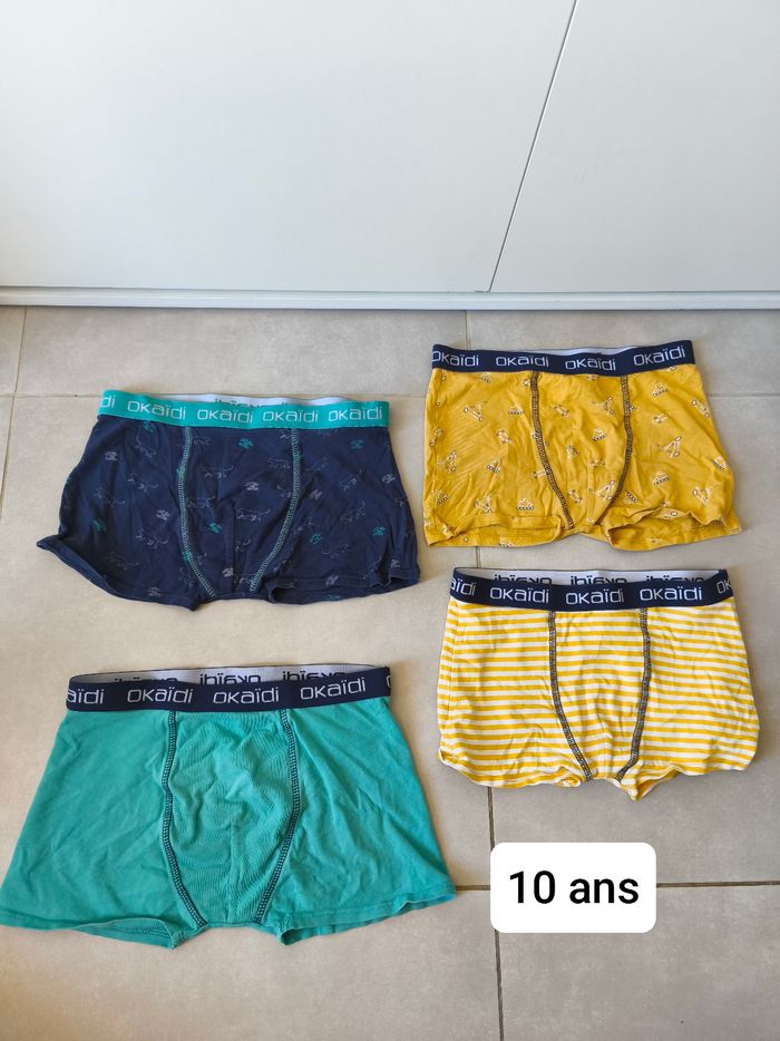 Lot 4 caleçons 10 ans
