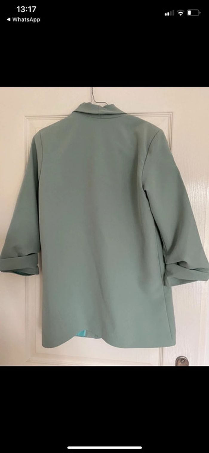 Veste de tailleur/ blazer taille unique vert d eau - photo numéro 4