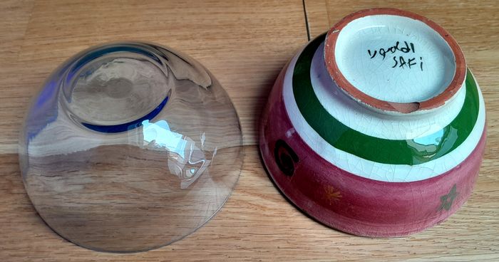 deux bols bon état avec défauts dont un marocain - photo numéro 3