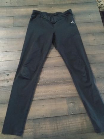 Leggings noir satiné paillettes Decathlon 6 ans