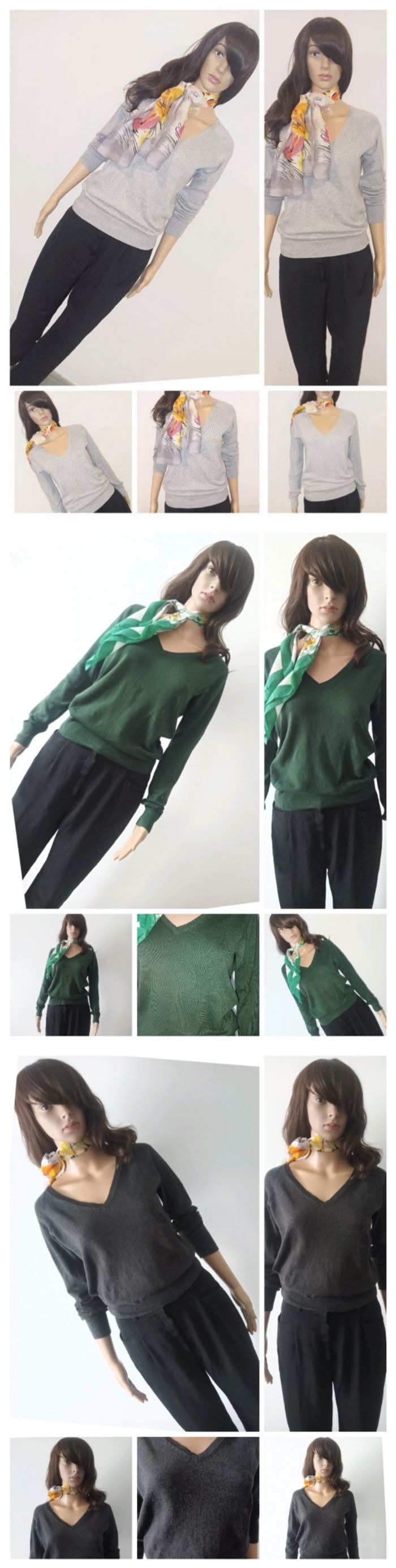 Lot de 3 pulls col V - photo numéro 2