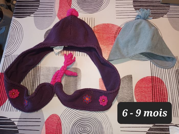 Lot 2 bonnets taille 6 9 mois 👧 - photo numéro 2
