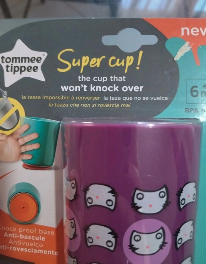 Super Cup Tommee Tippee verre anti bascule - photo numéro 2