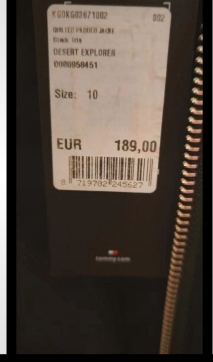 Parka neuve fille en 10 ans Tommy Hilfiger - photo numéro 2