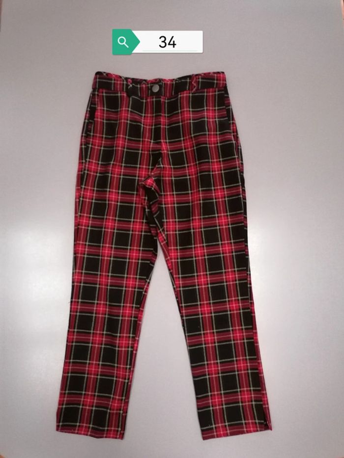 Pantalon chino à carreaux Pimkie 34