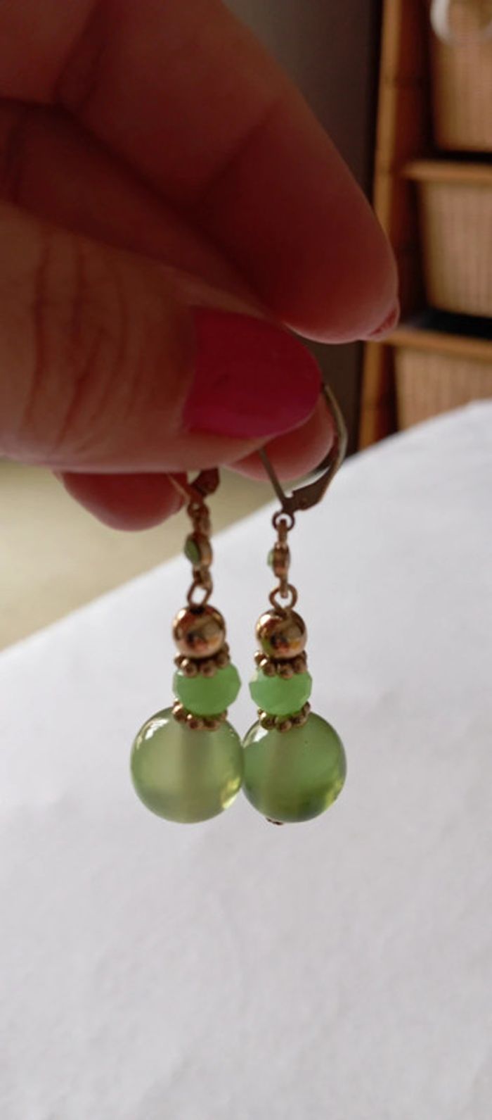 Jolies pendantes vertes - photo numéro 4