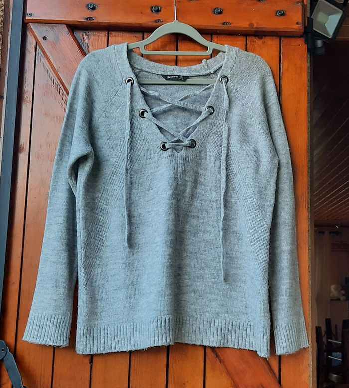 Pull femme gris Stradivarius, S