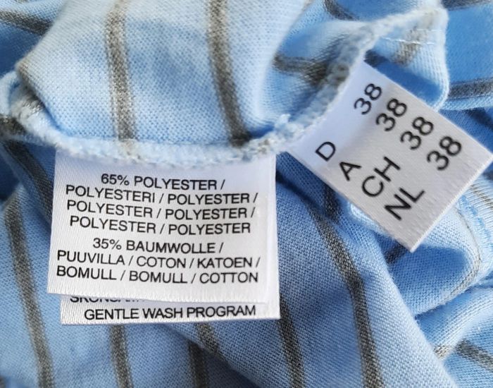 Polo bleu clair et gris Atelier,taille 40 - photo numéro 3