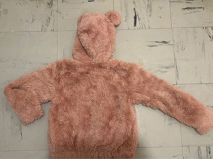 Manteau fausse fourrure rose fille - photo numéro 2