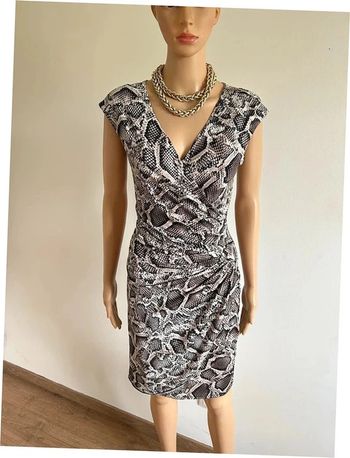 Robe imprimée python neuve à manches courtes Morgan taille 36 (valeur 55€)