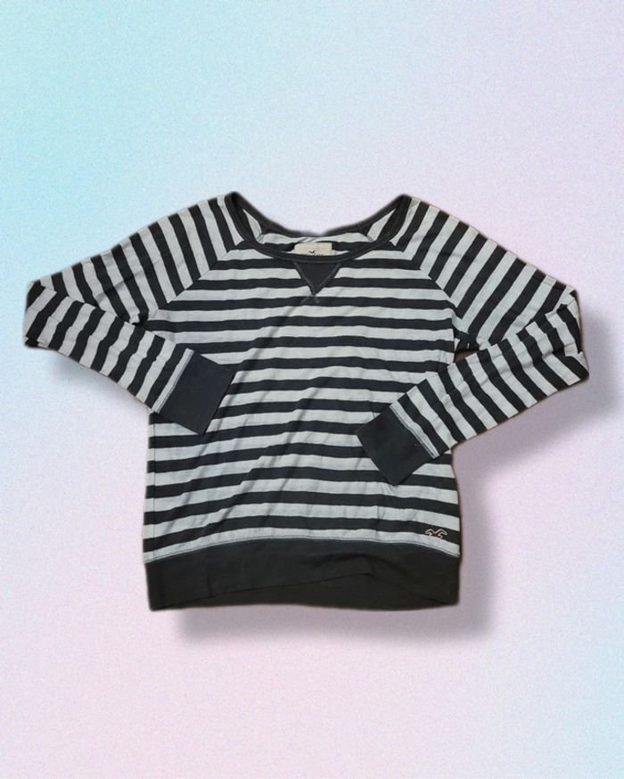 Magnifique t-shirt manches longues Hollister taille S Ref 5IT105