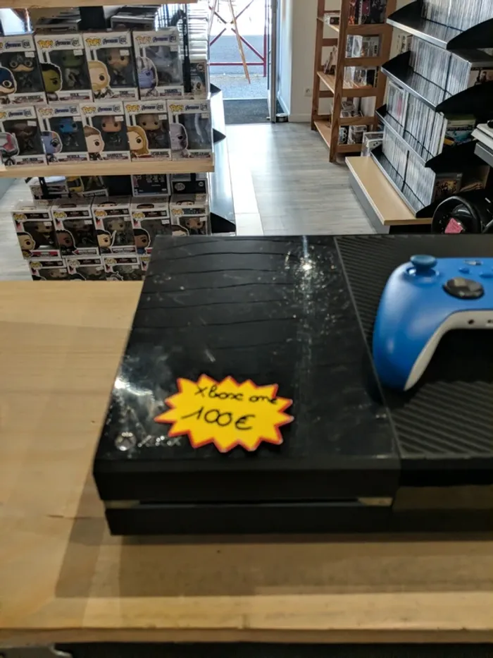 Xbox one noir + Manette bleu officielle - photo numéro 2