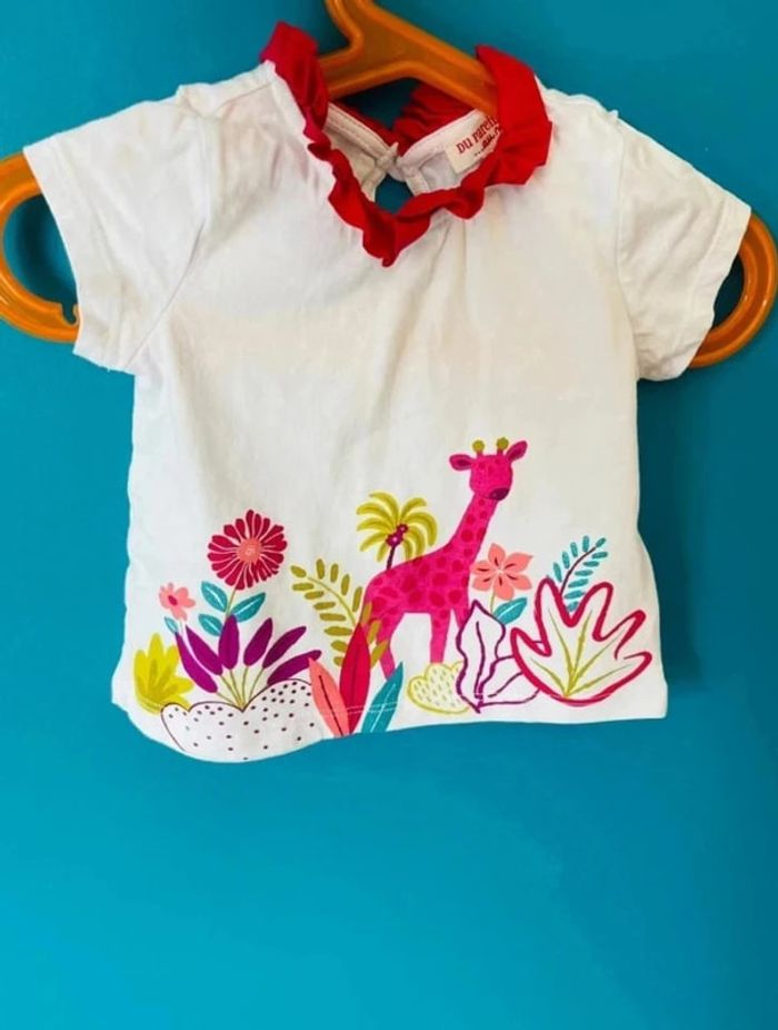 Magnifique t-shirt manches courtes 6 mois DPAM