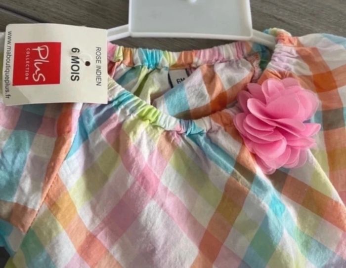 Ensemble short et t shirt bébé fille 6 mois - photo numéro 2