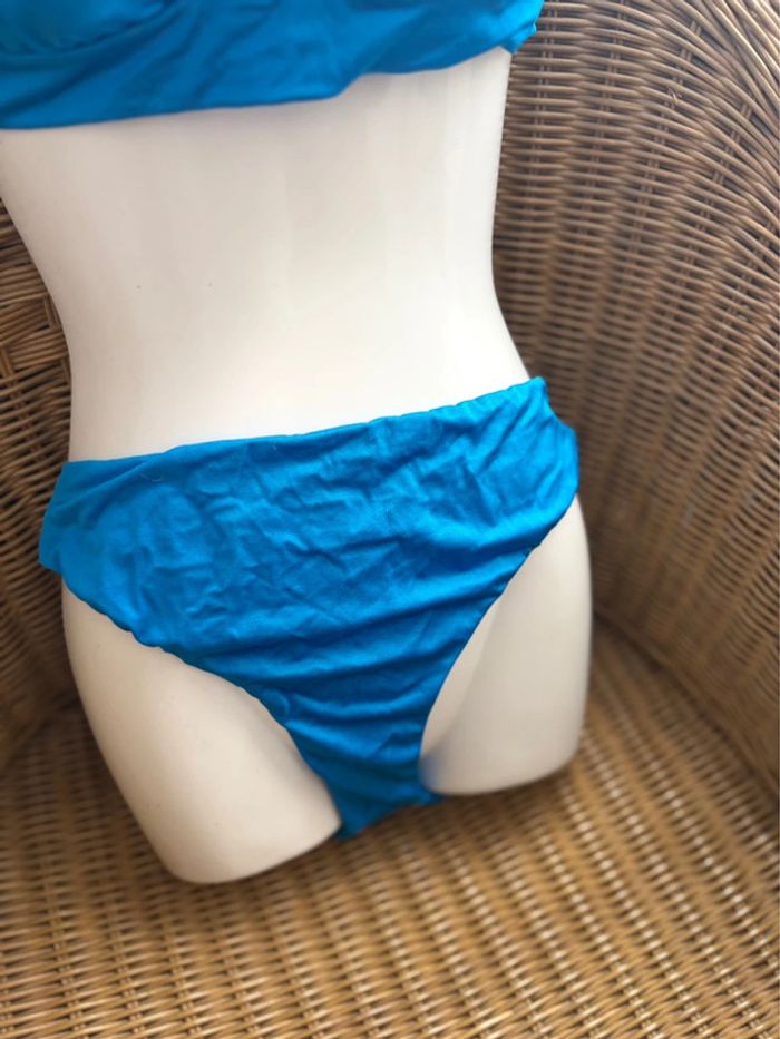 Maillot de bain 2 pièces - Calzedonia - bleu électrique - taille 36/38 - porté 1 fois - photo numéro 3