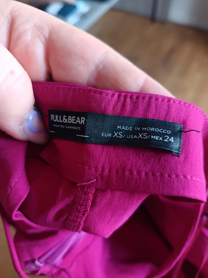 Robe rose froncée Pull and Bear XS - photo numéro 5